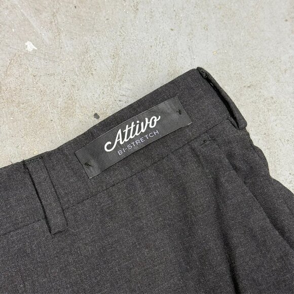 NWT Coppley Dress Pants Mens Stretch Wool Trousers Sharkskin Grey 34x31 - Picture 3 of 10